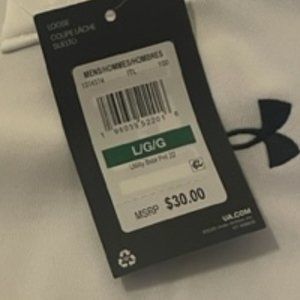 Men's White Under Armour Utility Baseball Pants (Size Large) - New